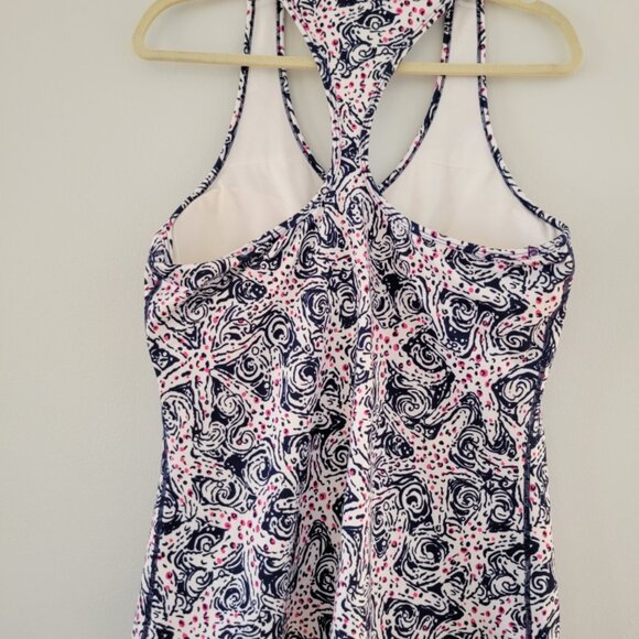 Lilly Pulitzer Luxletic BraTank - Blue Star Crush XL - Picture 2 of 4